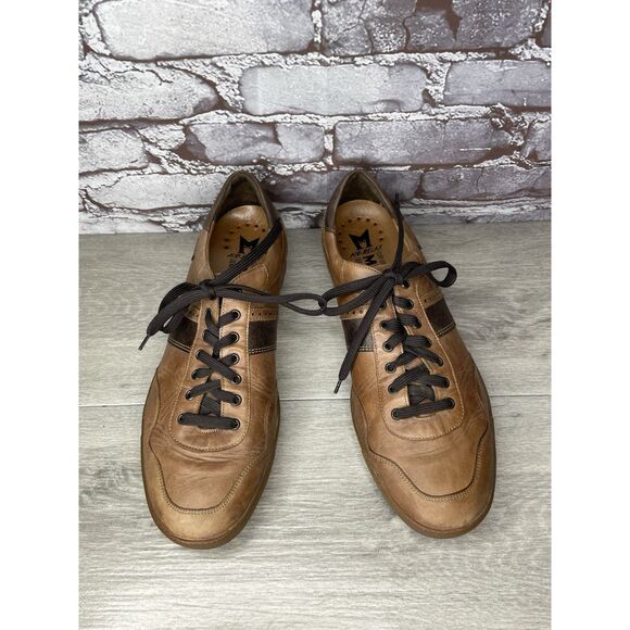 Mephisto Chestnut Brown Leather Steve Urban Sneaker Shoes Men’s Sz 10.5M US/44EU - Picture 15 of 16